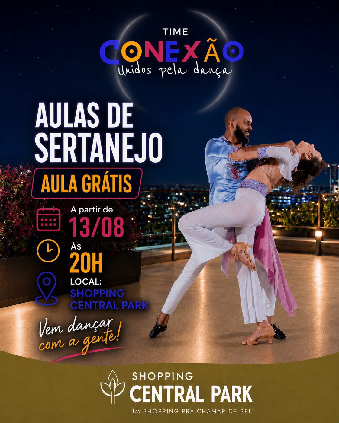 Aula gratuita de dança sertaneja começa nesta semana em Vargem Grande Paulista