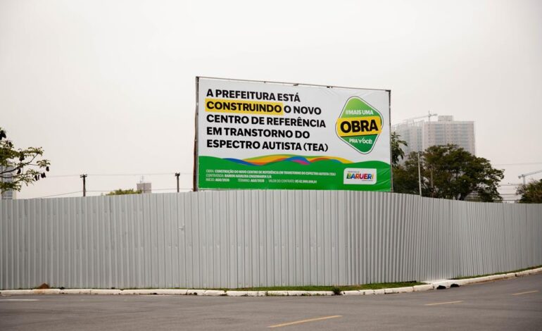 Prefeitura está construindo o Centro TEA Barueri ao lado da Câmara Municipal