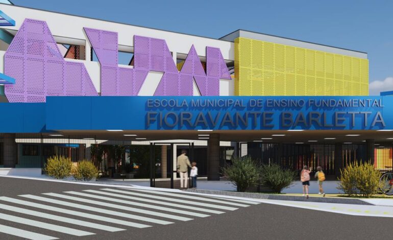 Prefeitura está reconstruindo um prédio novinho para a EMEF Fioravante Barletta no Jardim Silveira