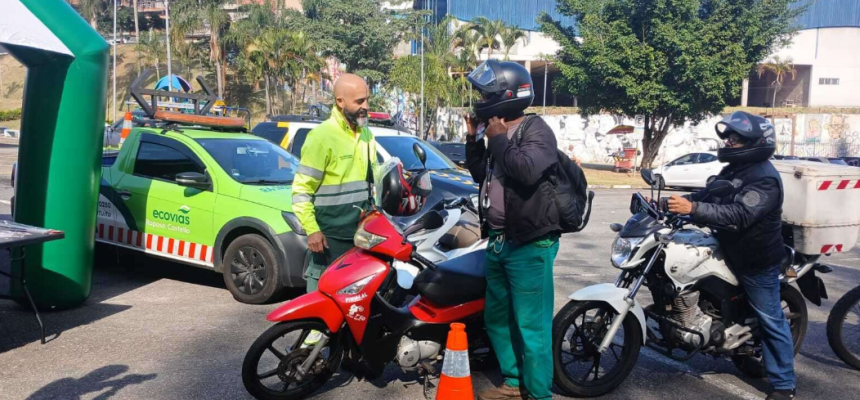 Ecovias Raposo Castello realiza ações educativas com motociclistas