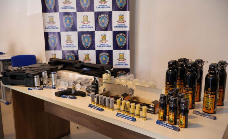 GCM de Carapicuíba recebe novos equipamentos para reforçar ações de segurança