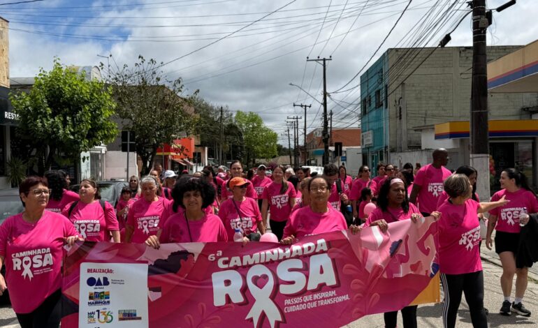 Caminhada Rosa promove conscientização e incentivo aos cuidados com a saúde da mulher em Mairinque