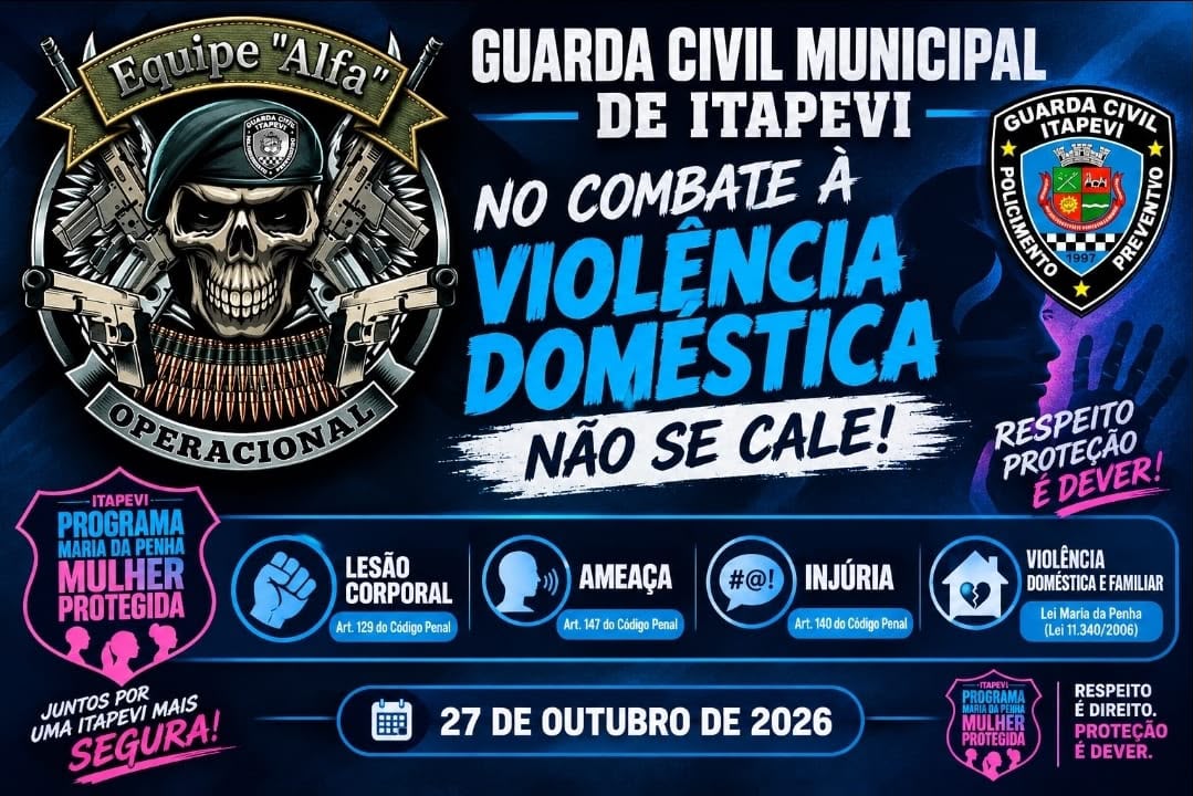 GCM DE ITAPEVI PRENDE HOMEM POR VIOLÊNCIA DOMÉSTICA NO CENTRO